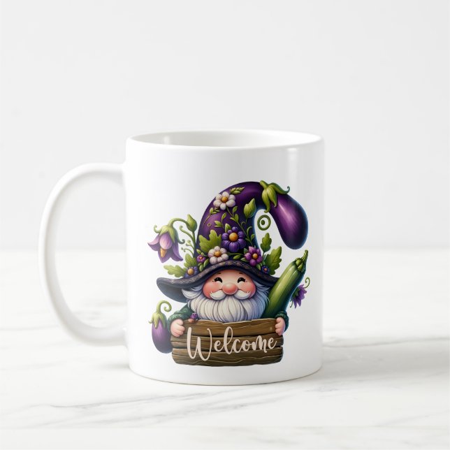 Niedliches Gnome Willkommensgarten Party hinzufüge Kaffeetasse (Links)