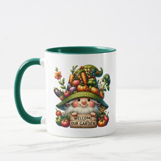 Niedliches Gnome Willkommensgarten Party hinzufüge Tasse (Links)