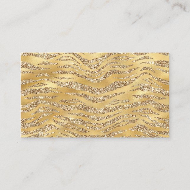 Niedliches Gold Tiger Hautbild - Tierlover Visitenkarte (Vorderseite)