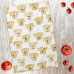 Niedliches Golden Labrador Retriever Dog Muster Geschirrtuch<br><div class="desc">Aquarellmalerei von niedlichen Labrador Retriever Hunden,  perfekt für Liebhaber von Haustieren,  Hundewanderern,  Hundegroßhändlern und Tierärzten.</div>
