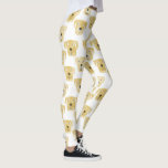 Niedliches Golden Labrador Retriever Dog Muster Leggings<br><div class="desc">Ein wunderschönes Aquarellmuster von Golden Labrador Retriever Hunden,  perfekt für Liebhaber von Haustieren,  Hundegroßomeren,  Hundeschuhwanderern und Tierärzten.</div>