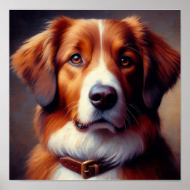 Niedliches Goldhundeposter Poster