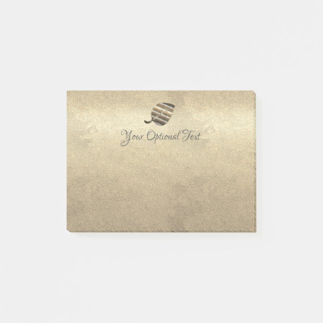 Niedliches Goldleaf Post-it Klebezettel (Vorderseite)