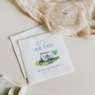 Niedliches Golf Cart Putt Party Serviette