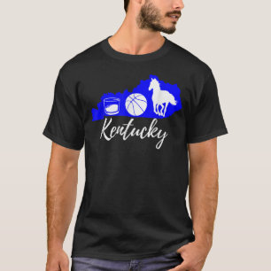 Niedliches grafisches Bourbon Basketball Pferd Ken T-Shirt