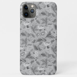 Niedliches, graues Blumenmuster Case-Mate iPhone Hülle