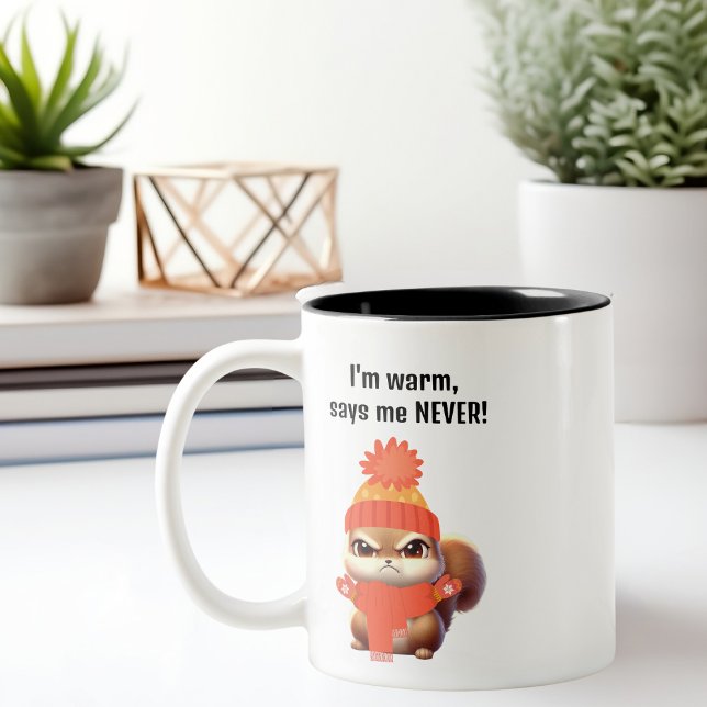 Niedliches graues Eichhörnchen, lustiger Geburtsta Tasse (Von Creator hochgeladen)