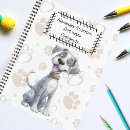 Niedliches graues Storybook Welppy auf Paws Patter Notizbuch