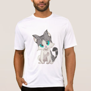 NIEDLICHES Graugrauen und KLEINE KÜCHE MIT BLAUEN  T-Shirt