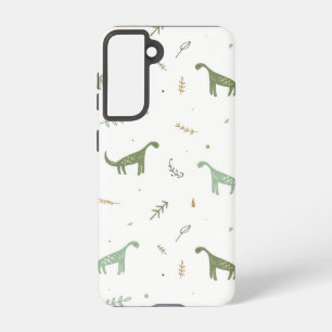 Niedliches Green Dinosaurier Muster Samsung Galaxy Hülle