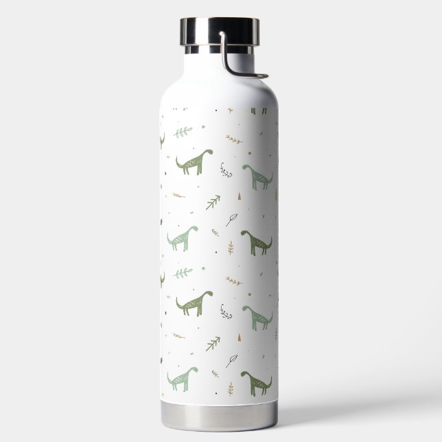 Niedliches Green Dinosaurier Muster Trinkflasche (links)