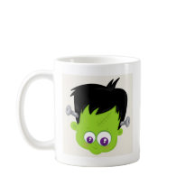 Niedliches Green Frankenstein Monster-Gesicht Hall