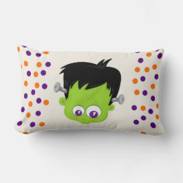 Niedliches Green Frankenstein Monster-Gesicht Hall Lendenkissen
