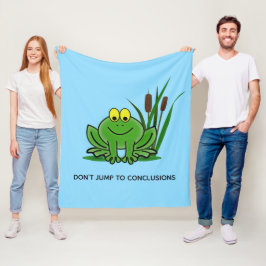Niedliches Green Frosch Design Fleecedecke
