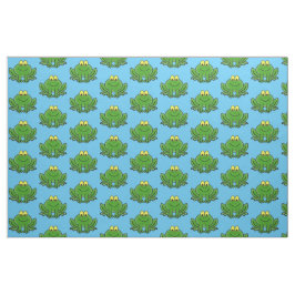 Niedliches Green Frosch Design Stoff