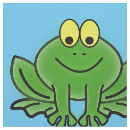 Niedliches Green Frosch Design Stoff
