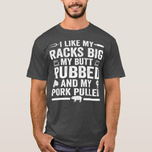 Niedliches Grillen für Männer Frauen Schweinefleis T-Shirt