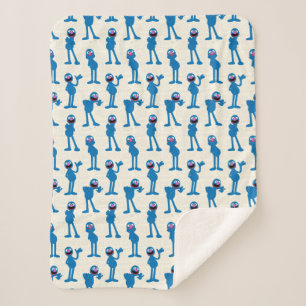 Niedliches Grover Muster Sherpadecke