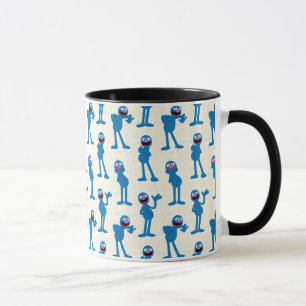 Niedliches Grover Muster Tasse