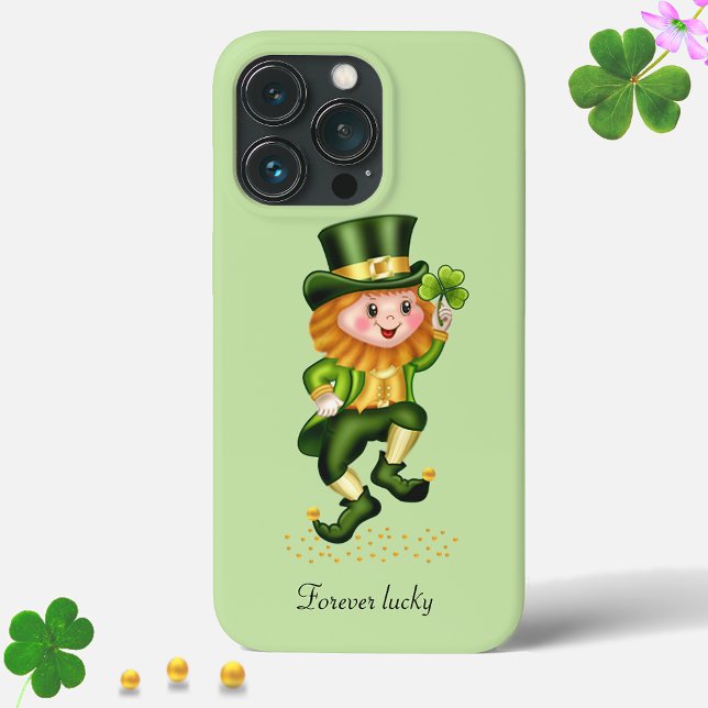 Niedliches Grün-Gnome auf Light Lime Green Case-Mate iPhone Hülle (Von Creator hochgeladen)