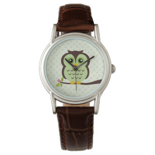 Niedliches grünes Ohr Armbanduhr