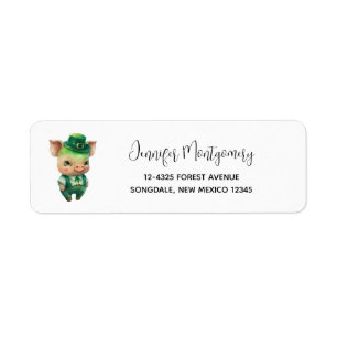 Niedliches grünes St. Patrick's Day Pig