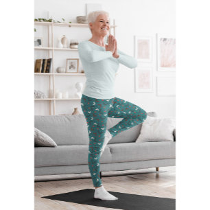 Niedliches grünes Yogym-Fitnessstudio Leggings