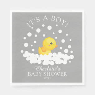 Niedliches Gummi Duck Babyduschpapier Napkins Serviette