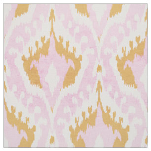 Niedliches gurt-goldfarbenes und rosa kat-tribales stoff