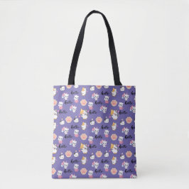 niedliches Hallo Kätzchen Tasche