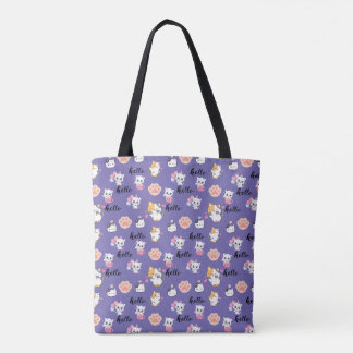 niedliches Hallo Kätzchen Tasche