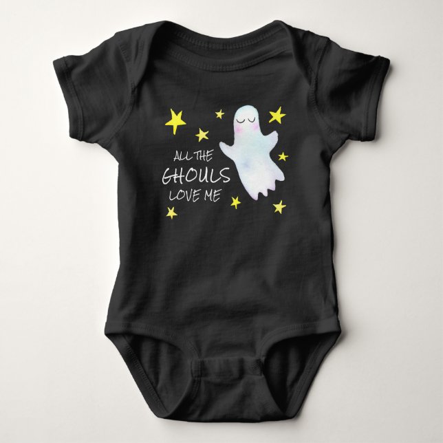 Niedliches Halloween Alle Ghouls Liebe Me Boys Baby Strampler (Vorderseite)