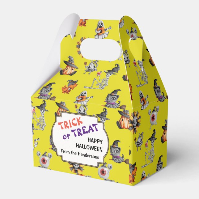 Niedliches Halloween-Allround-Design Geschenkschachtel (Vorderseite)