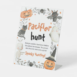 Niedliches Halloween Baby Dusche Schnuller Huntzei Sockelschild