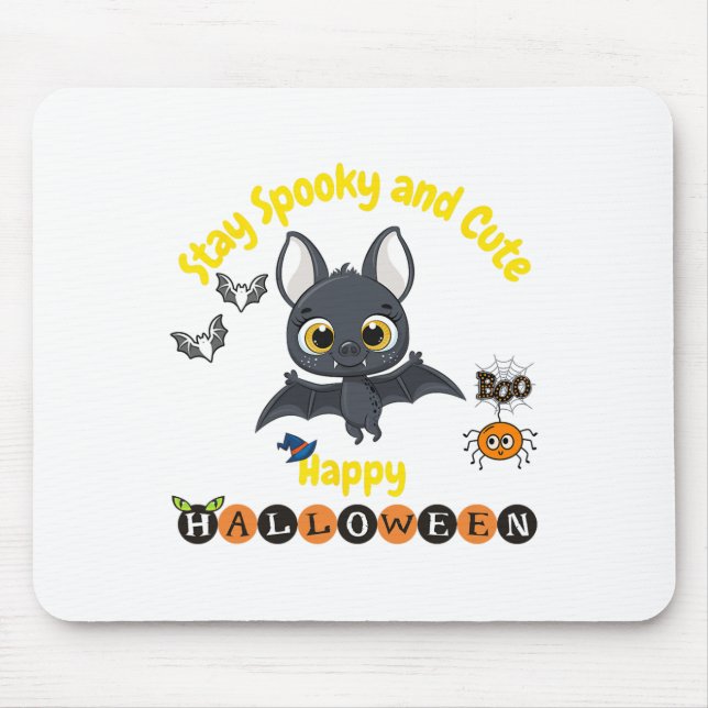 Niedliches Halloween-Bat Mousepad (Vorne)