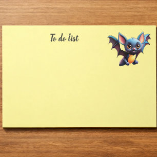 Niedliches Halloween-Bat Notepad Notizblock