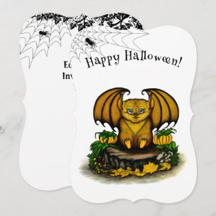 Niedliches Halloween-Becken Einladung