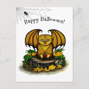 Niedliches Halloween-Becken Feiertagspostkarte