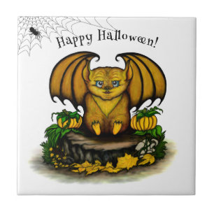 Niedliches Halloween-Becken Fliese