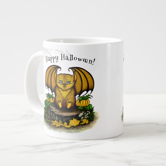 Niedliches Halloween-Becken Jumbo-Tasse (Vorderseite Links)