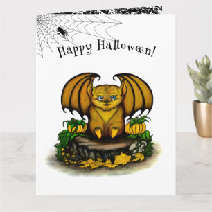 Niedliches Halloween-Becken Karte