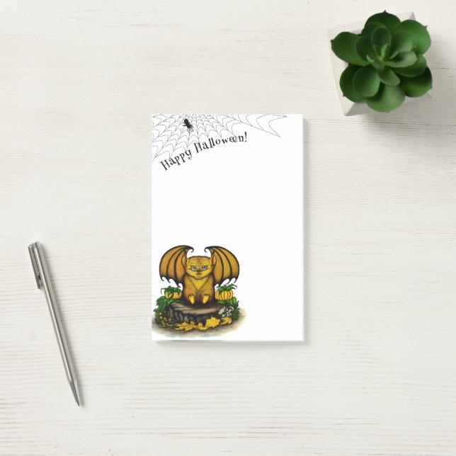 Niedliches Halloween-Becken Post-it Klebezettel (Büro)