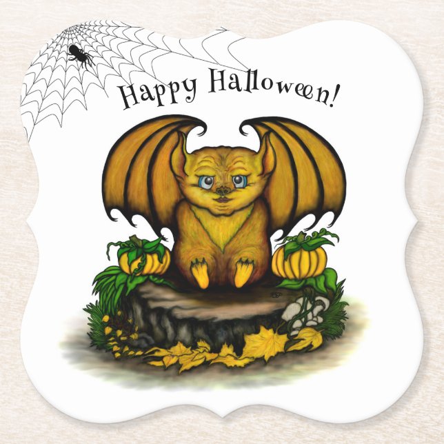 Niedliches Halloween-Becken Untersetzer (Vorderseite)