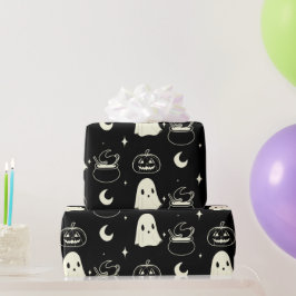 Niedliches Halloween-Boo-Ghost-Muster Geschenkpapier