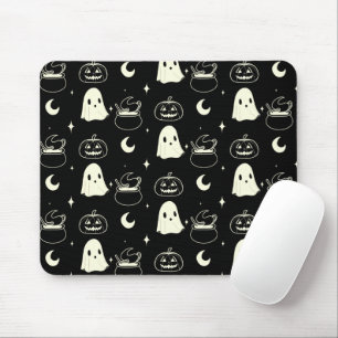 Niedliches Halloween-Boo-Ghost-Muster Mousepad
