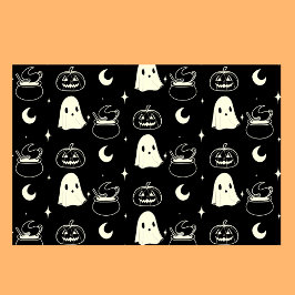 Niedliches Halloween-Boo-Ghost-Muster Seidenpapier