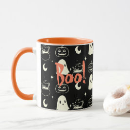 Niedliches Halloween-Boo-Ghost-Muster Tasse