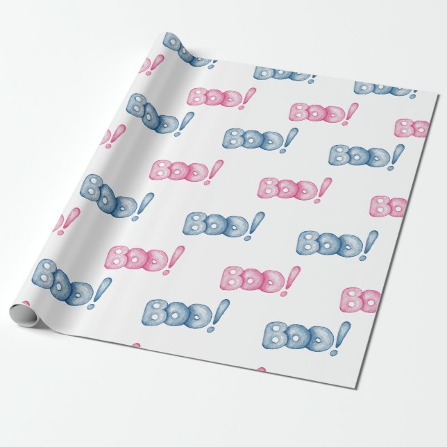 Niedliches Halloween-Bootwrapping-Papier Geschenkpapier (Ungerollt)