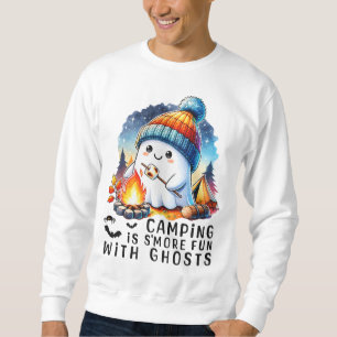 Niedliches Halloween-Camping macht Spaß mit Geiste Sweatshirt