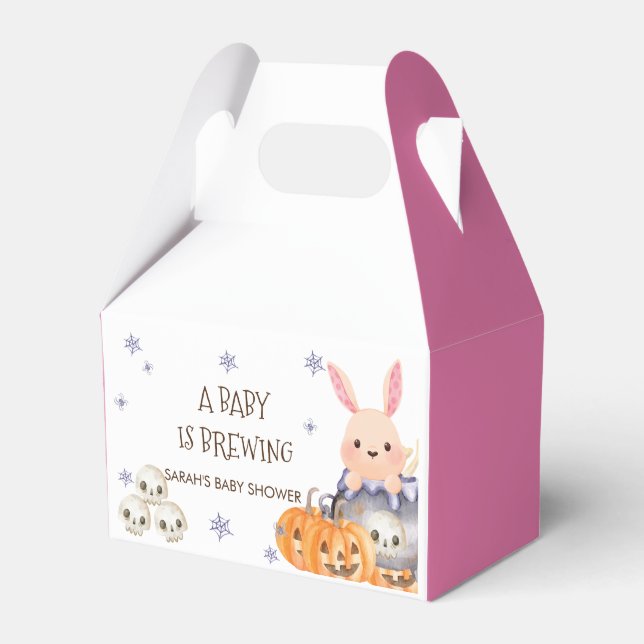 Niedliches Halloween Cauldron Baby ist Braudusche Geschenkschachtel (Vorderseite)